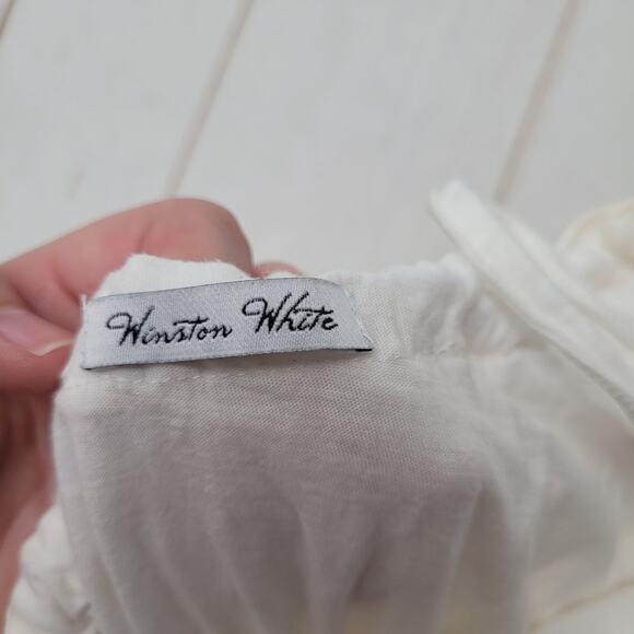 Winston white satin ombre ballet layered maxi dress - Picture 6 of 9